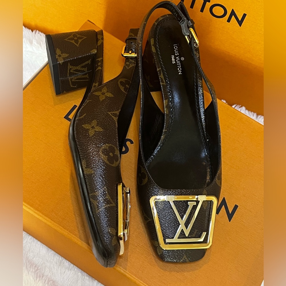 Louis Vuitton Madeleine Sling back Pump. Size 38